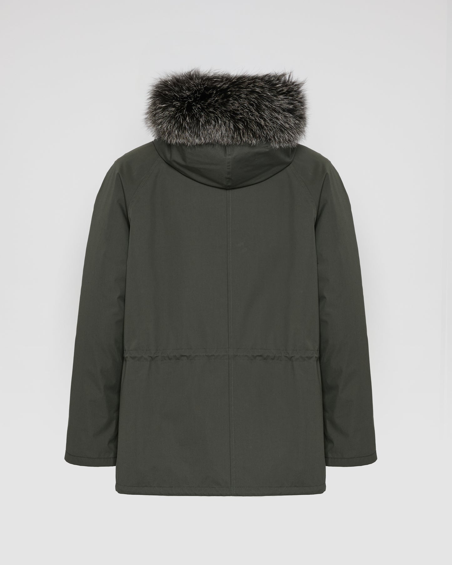Short Iconic Parka In waterproof Cotton Blend with Fox Fur and Rabbit Fur
