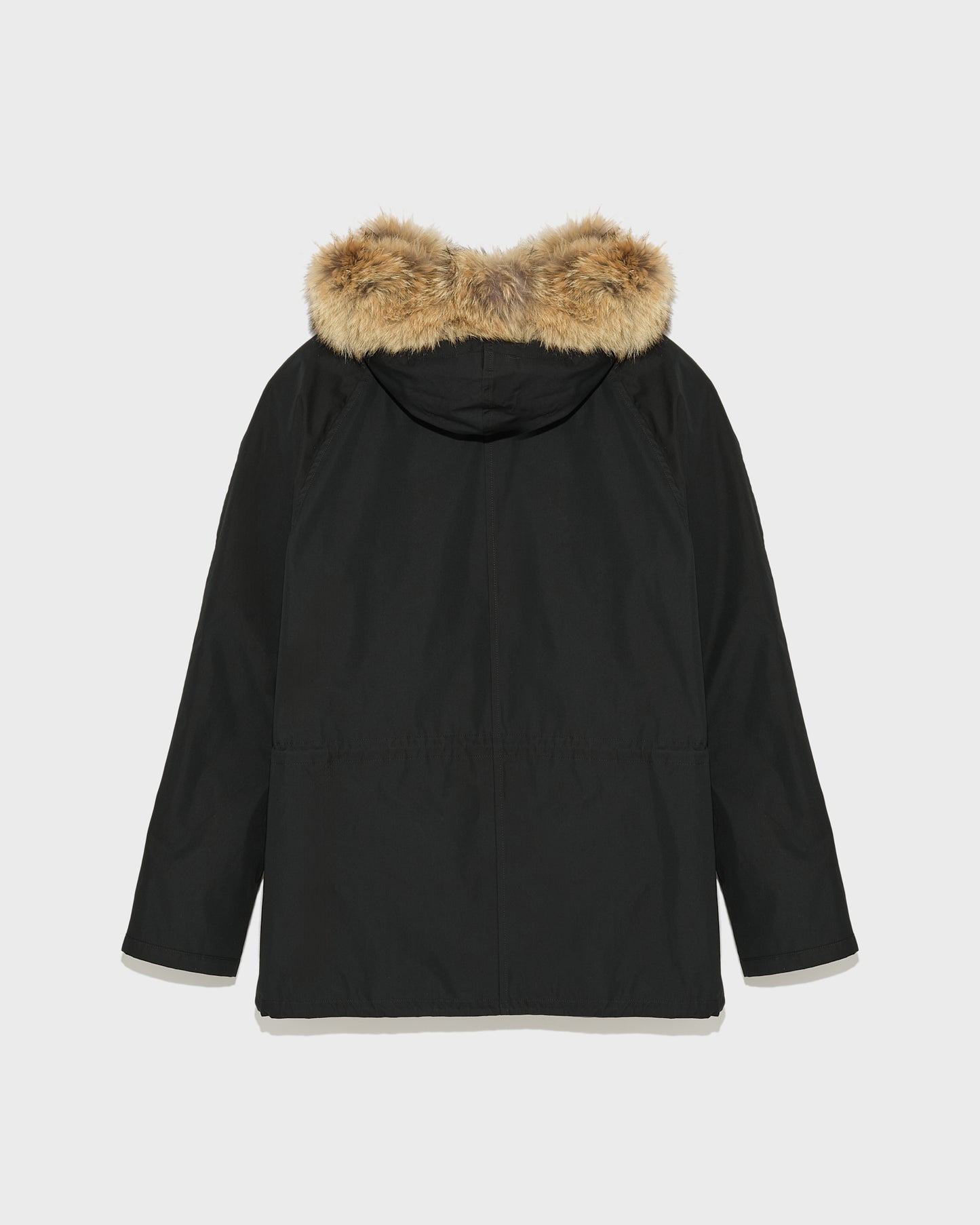 Winter sale & boxing day  -Short Iconic parka in technical cotton and coyote and rabbit fur