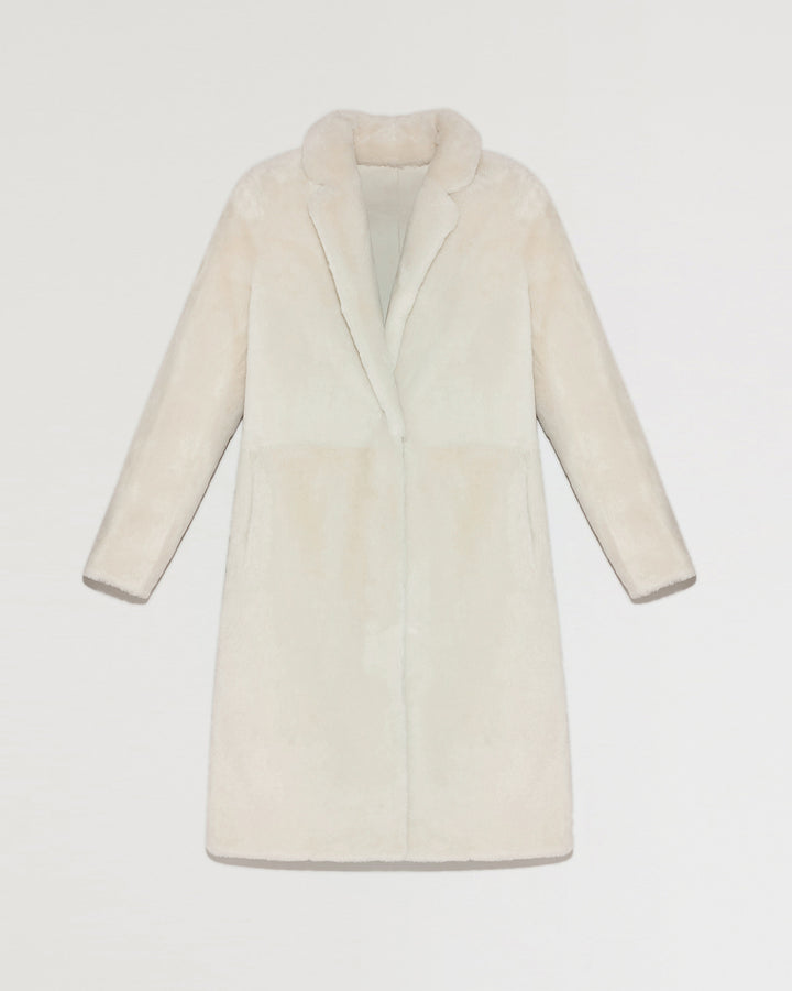 Reversible merino shearling coat -Yves Salomon