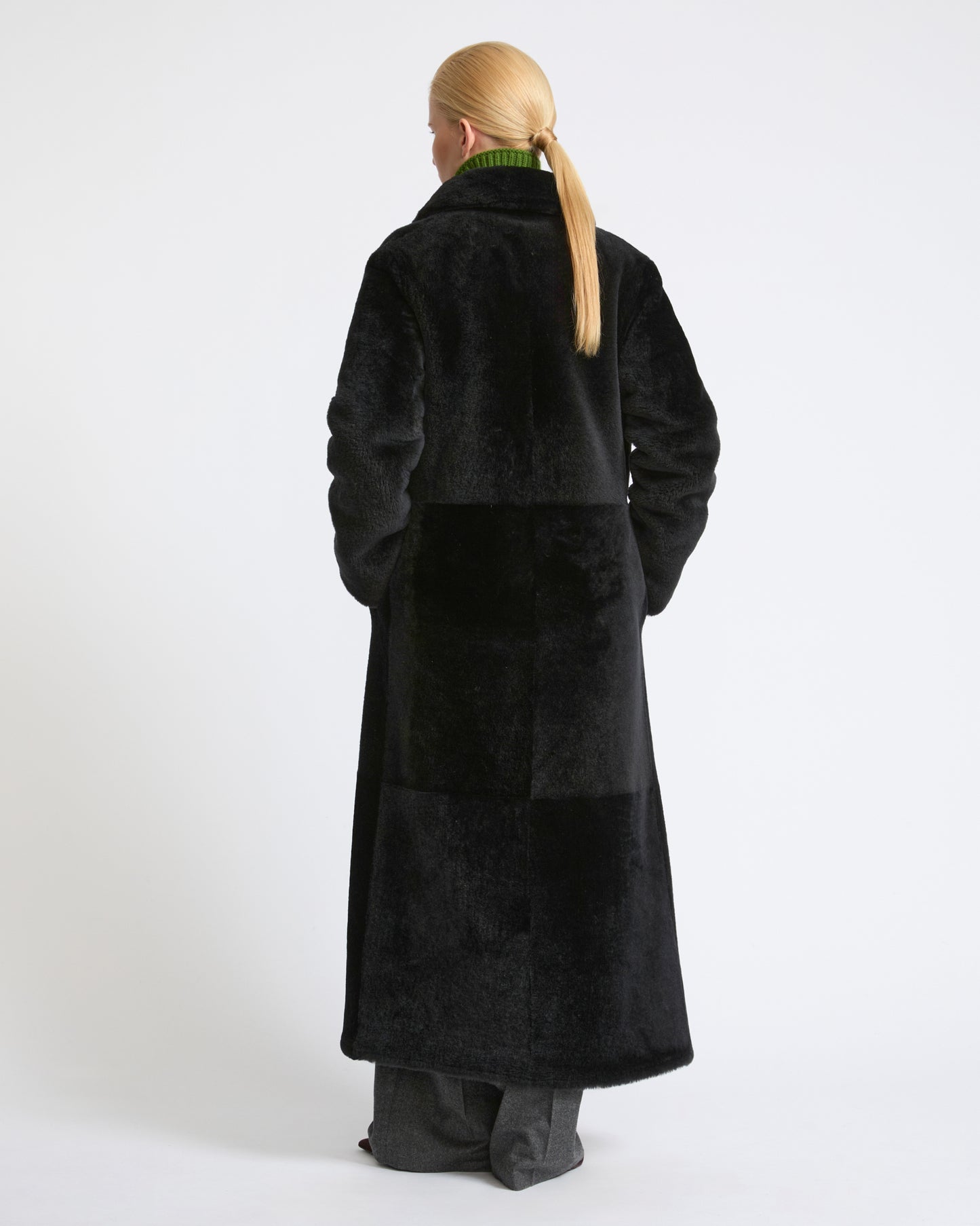 Long reversible lambskin shearling coat - Yves Salomon - New Fall Winter Collection