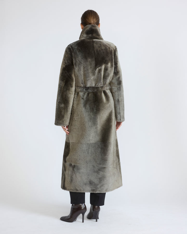 Long reversible lambskin shearling coat - Yves Salomon - New Fall/Winter Collection