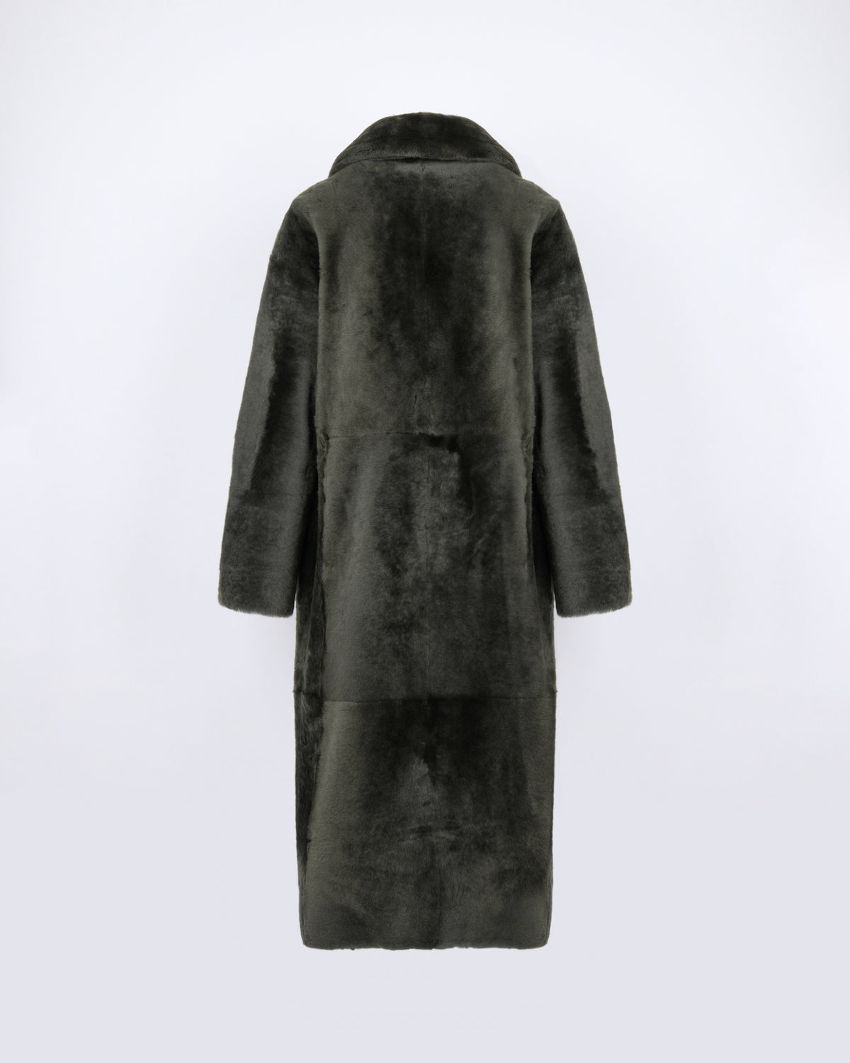 Reversible belted long shearling coat - Yves Salomon - New Fall/Winter Collection