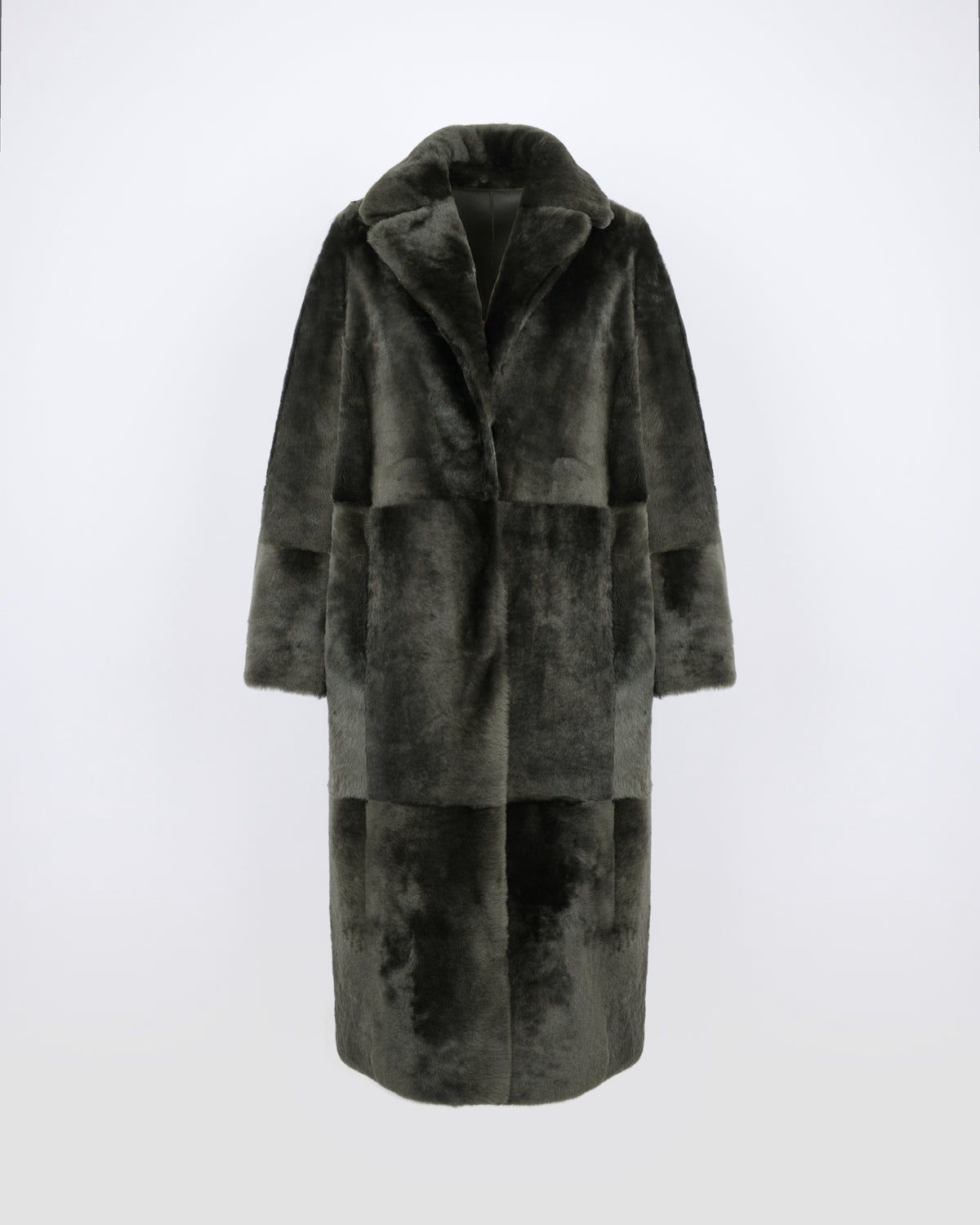 Reversible belted long shearling coat - Yves Salomon - New Fall/Winter Collection
