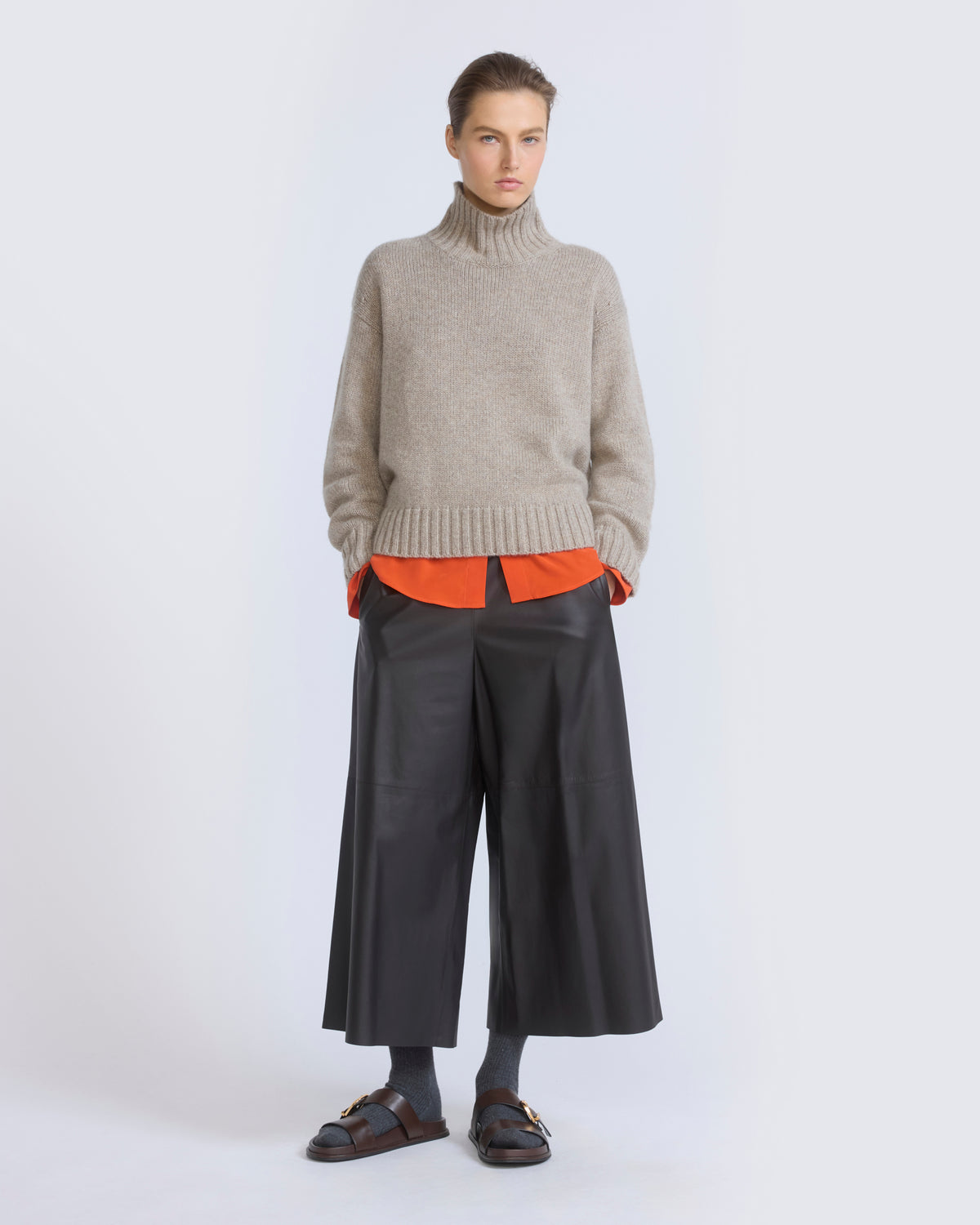 Culottes in fine lamb leather - Yves Salomon - New Fall/Winter Collection