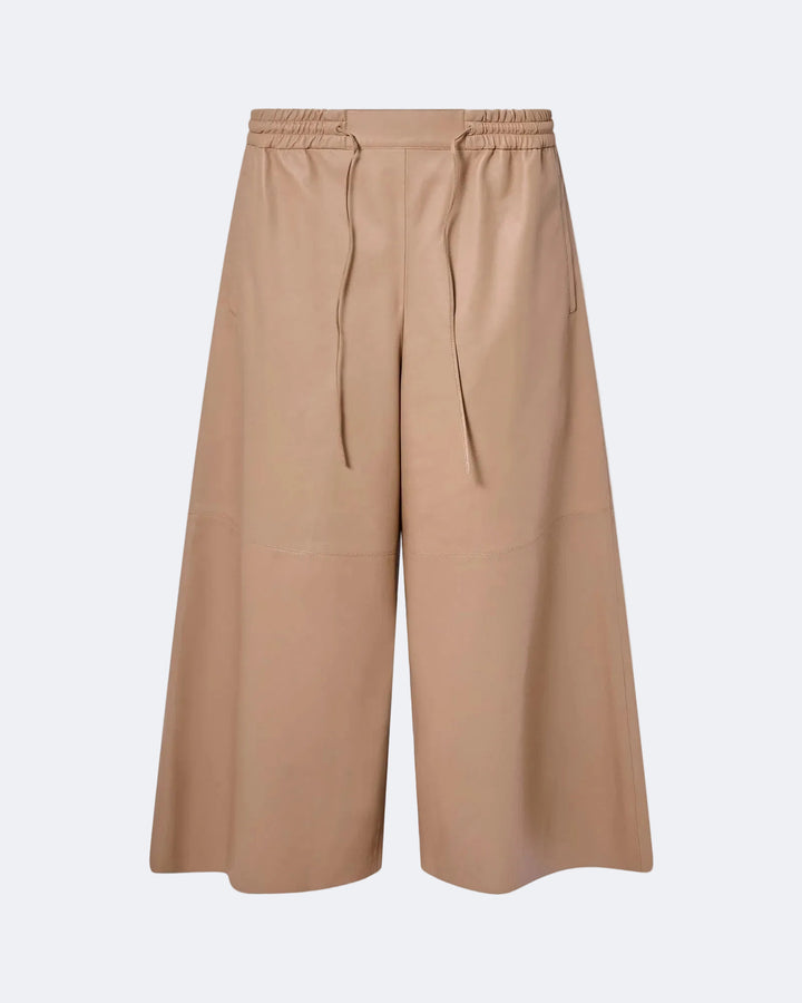 Culottes in fine lamb leather