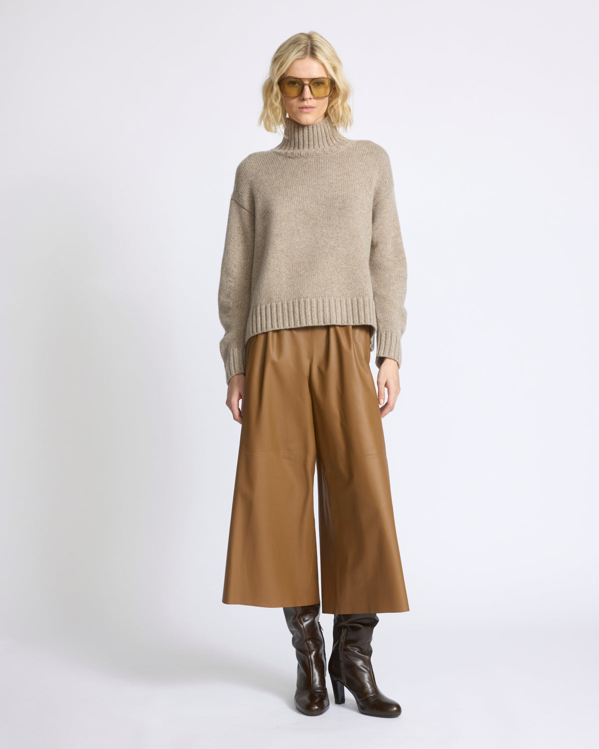 Culottes in fine lamb leather - Yves Salomon - New Fall/Winter Collection