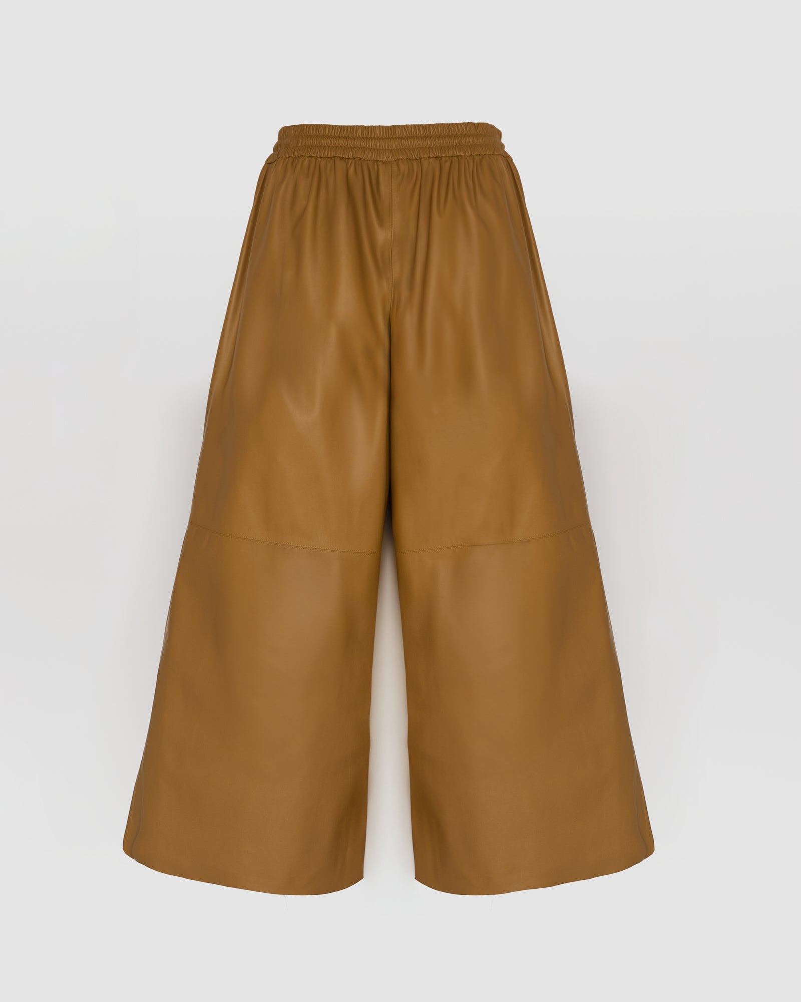 Culottes in fine lamb leather - camel -Yves Salomon – Yves Salomon UK
