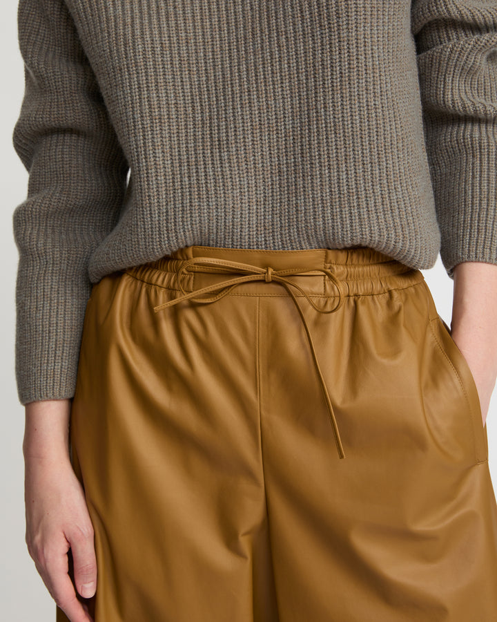 Culottes in fine lamb leather