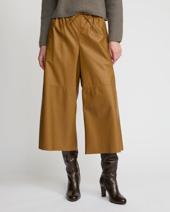 Culottes in fine lamb leather