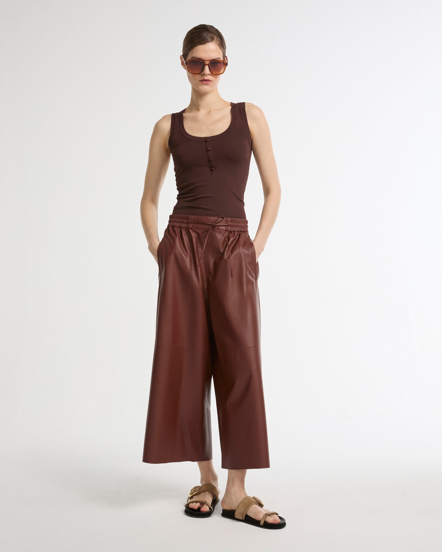 Culottes in fine lamb leather -Yves Salomon - New spring summer collection