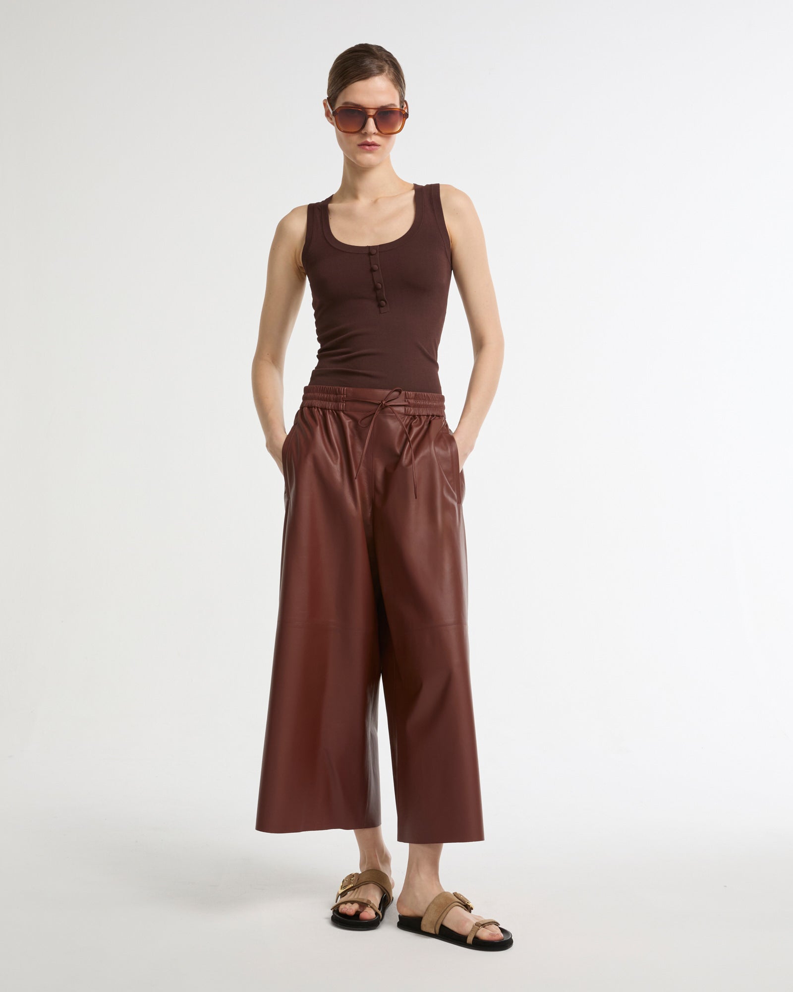 Culottes in fine lamb leather -Yves Salomon - New spring summer collection
