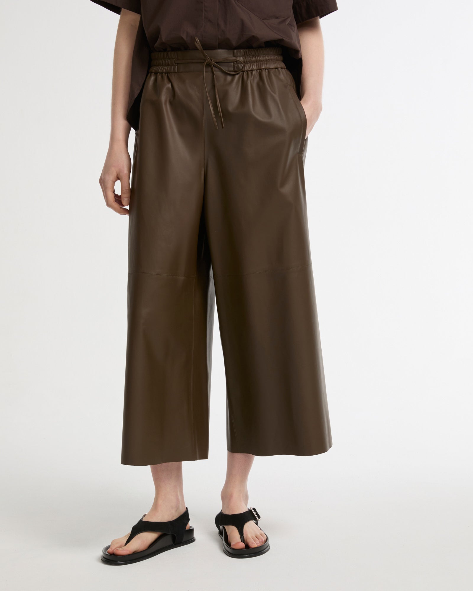 Culottes in fine lamb leather -Yves Salomon - New spring summer collection