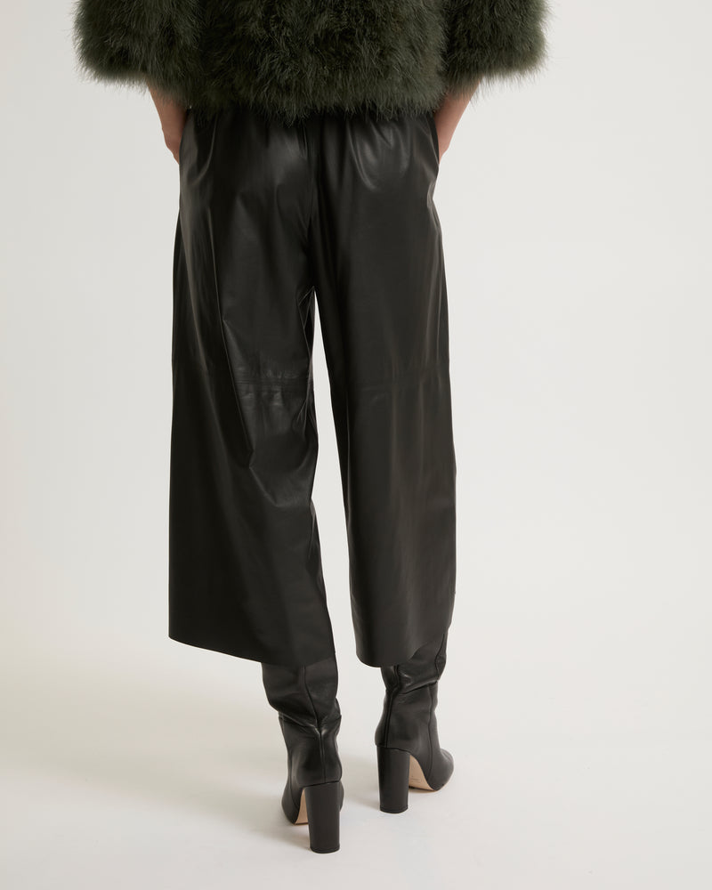 Culottes in fine lamb leather