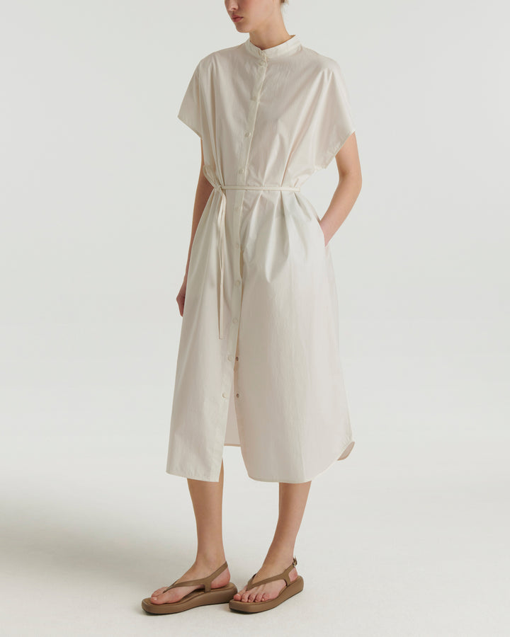 Summer sale -  Long Cotton shirt dress - Yves Salomon