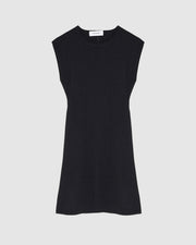 Sleeveless stretch knit mini dress