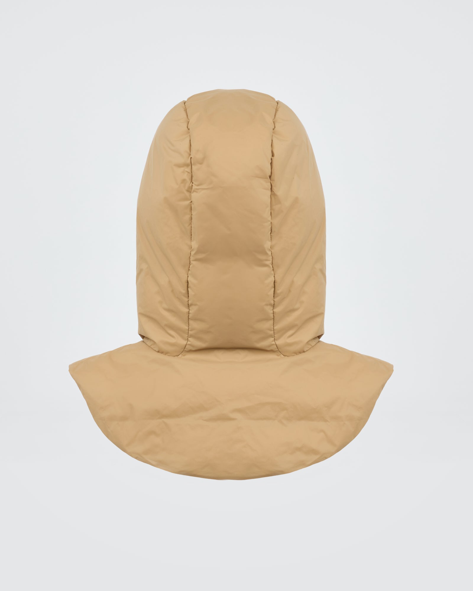 Padded hood bib in water-repellent technical fabric - New Fall/Winter Collection