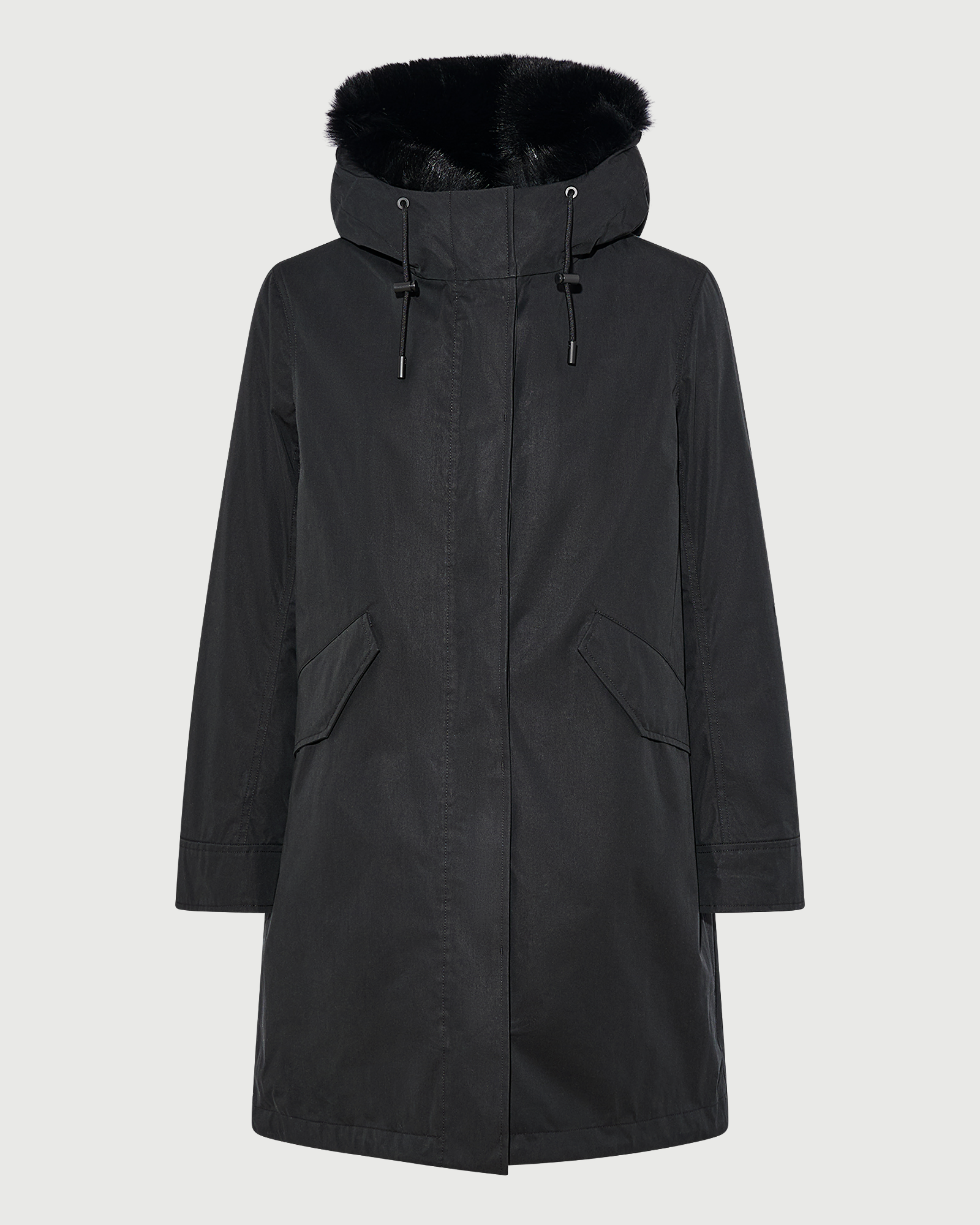 Long Iconic parka in waterproof cotton blend with fox and rabbit fur - Yves Salomon - New Fall Winter Collection