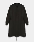 Reversible parka bomber jacket in water-repellent technical fabric and long-haired mink fur
