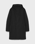 Hooded Coat In waterproof Gabardine And Mink fur