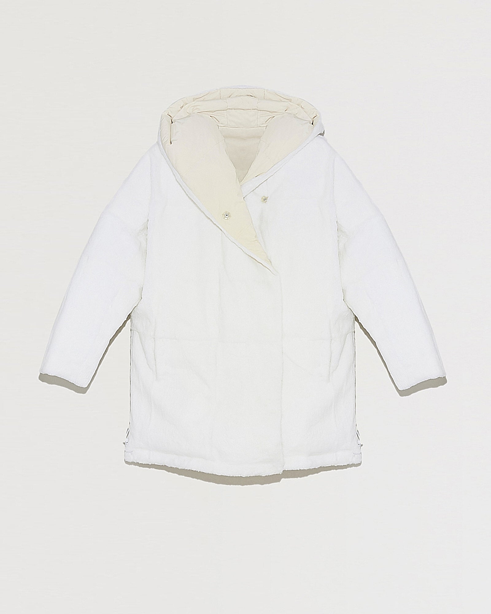 Black Friday 2025- Reversible rabbit down jacket-Yves Salomon-Winter sale & boxing day