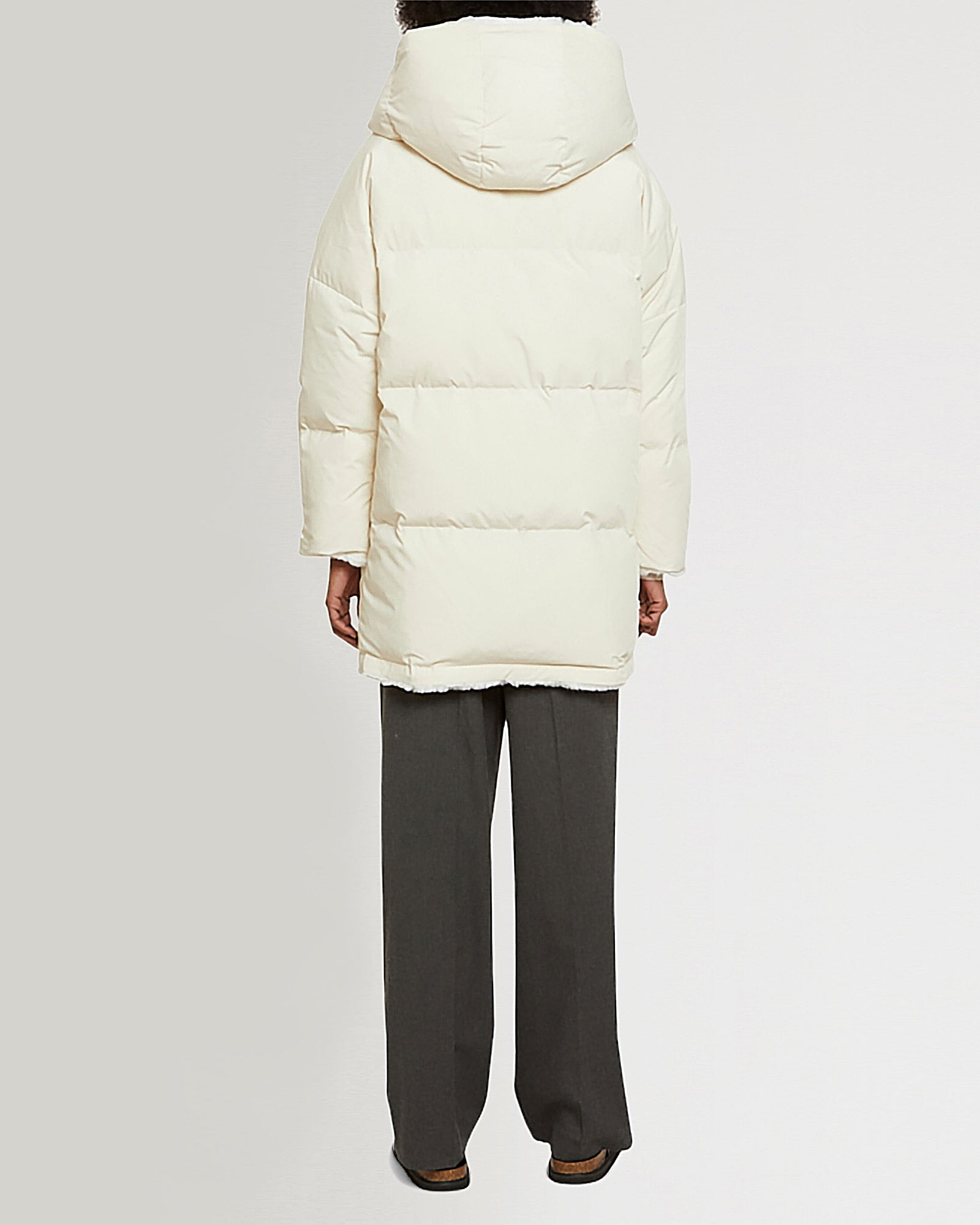 Black Friday 2025- Reversible rabbit down jacket-Yves Salomon-Winter sale & boxing day