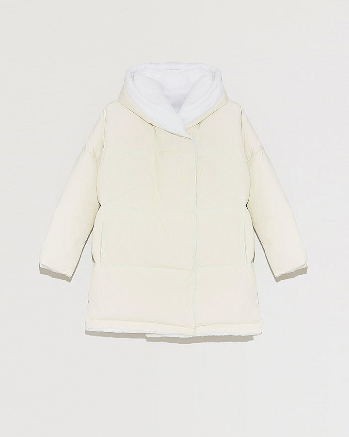 Black Friday 2025- Reversible rabbit down jacket-Yves Salomon-Winter sale & boxing day