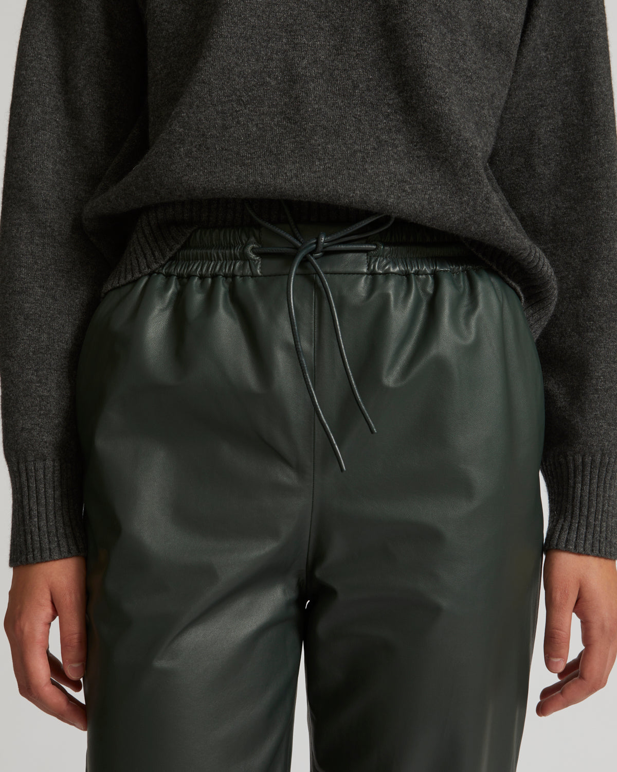 Black Friday 2025- Lamb leather joggers -Yves Salomon