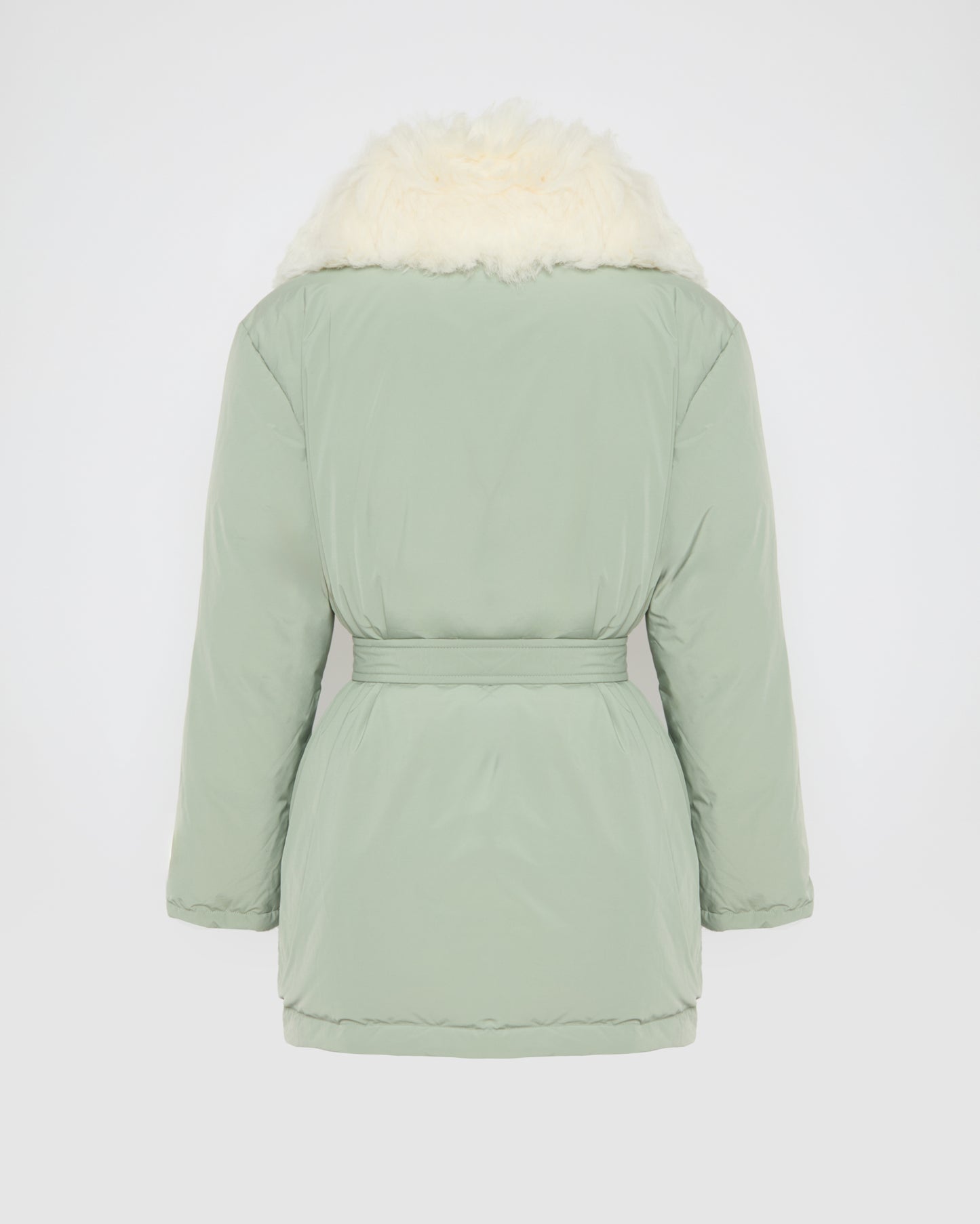 Black Friday 2025- Belted down jacket in Toscana lamb