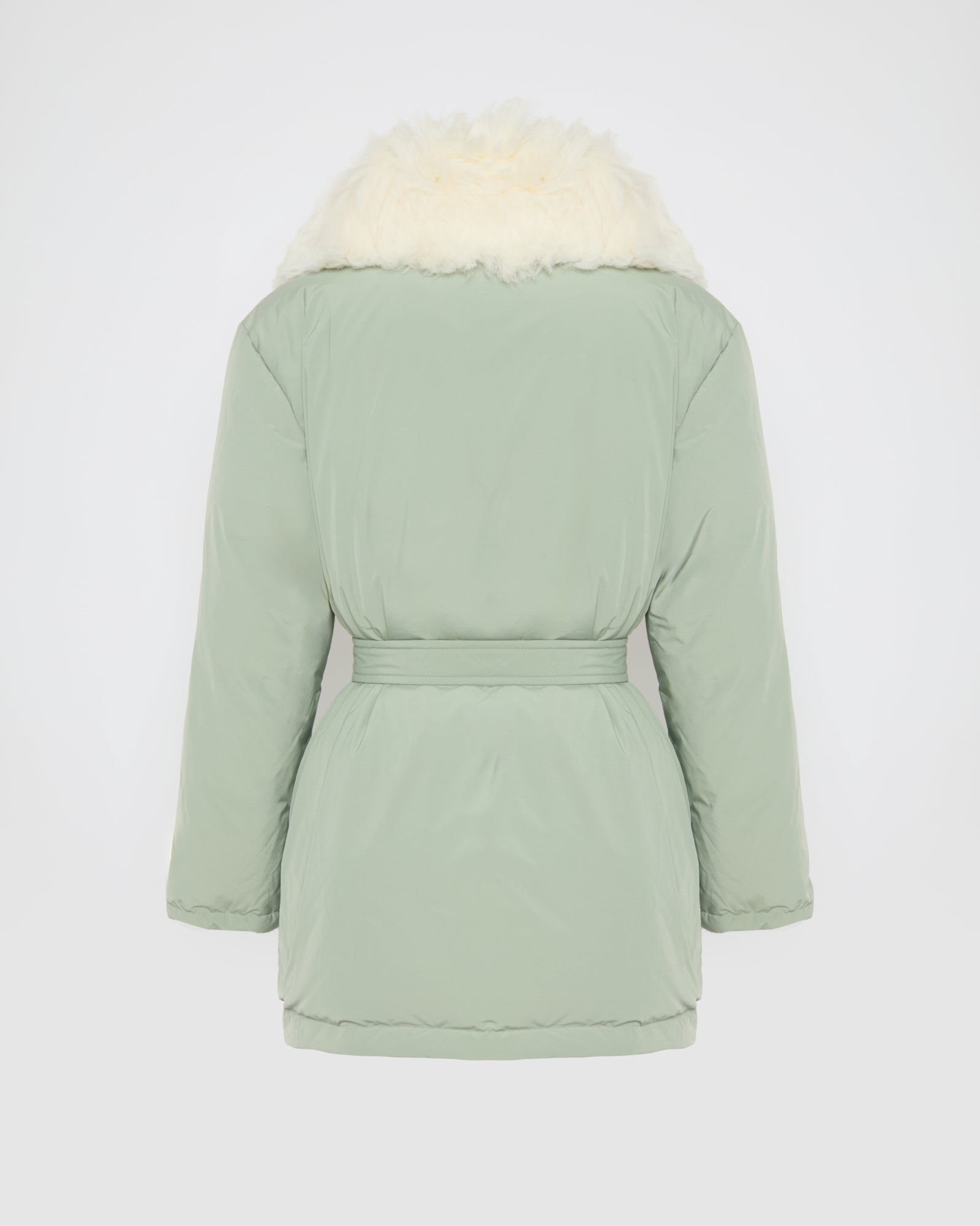 Black Friday 2025- Belted down jacket in Toscana lamb