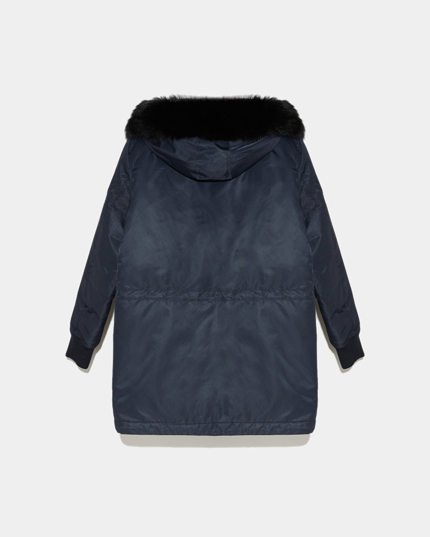 Black Friday 2025- Hooded down jacket in technical fabric with fox fur -Yves Salomon