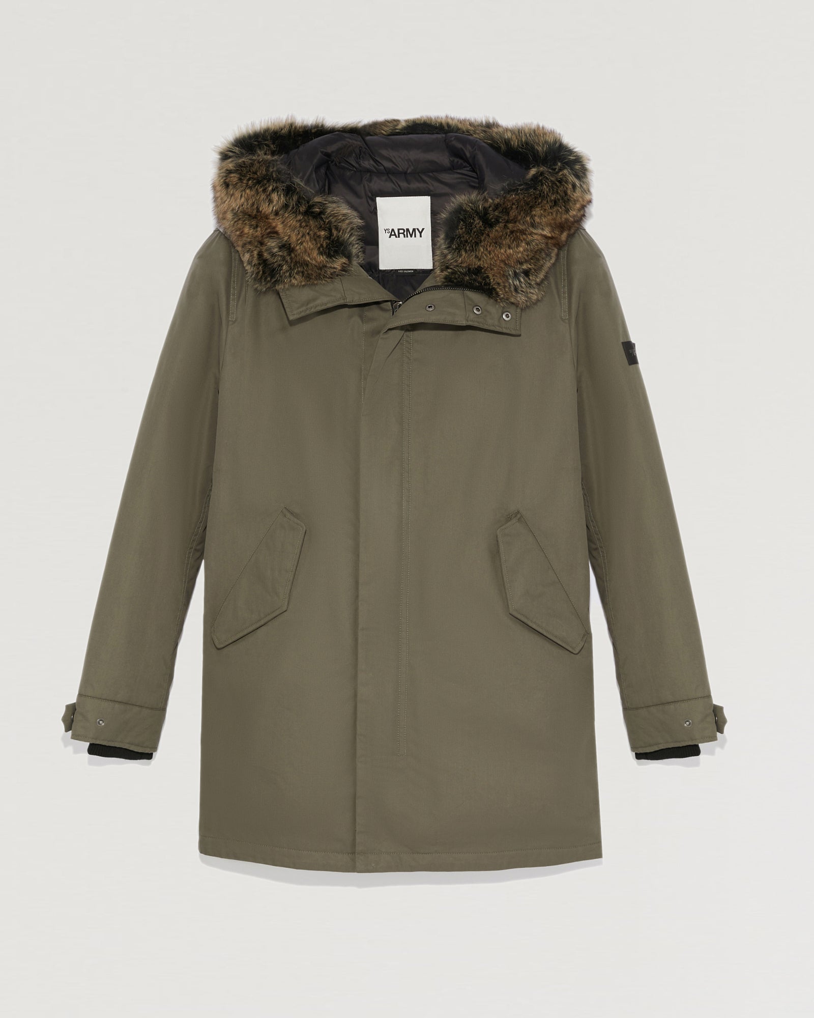 Hooded parka with fox fur-Yves Salomon-Winter sale & boxing day