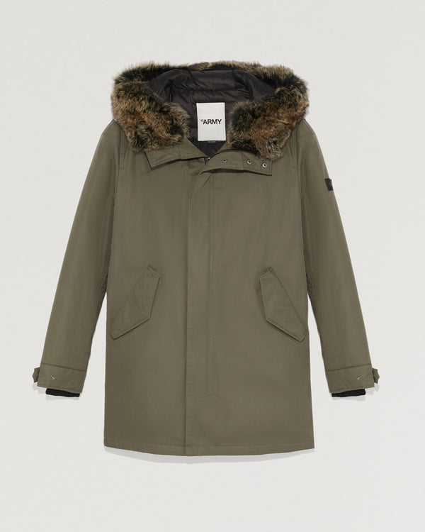 Hooded parka with fox fur-Yves Salomon-Winter sale & boxing day