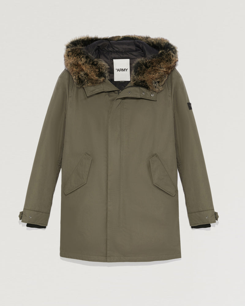Hooded parka with fox fur-Yves Salomon-Winter sale & boxing day