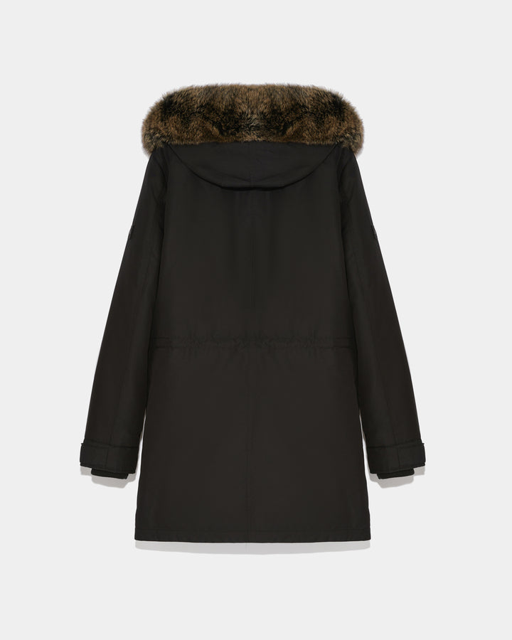 Black Friday 2025- Hooded down jacket with fox fur -Yves Salomon