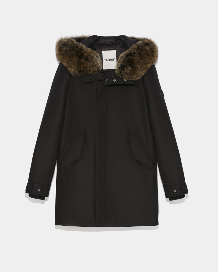 Black Friday 2025- Hooded down jacket with fox fur -Yves Salomon