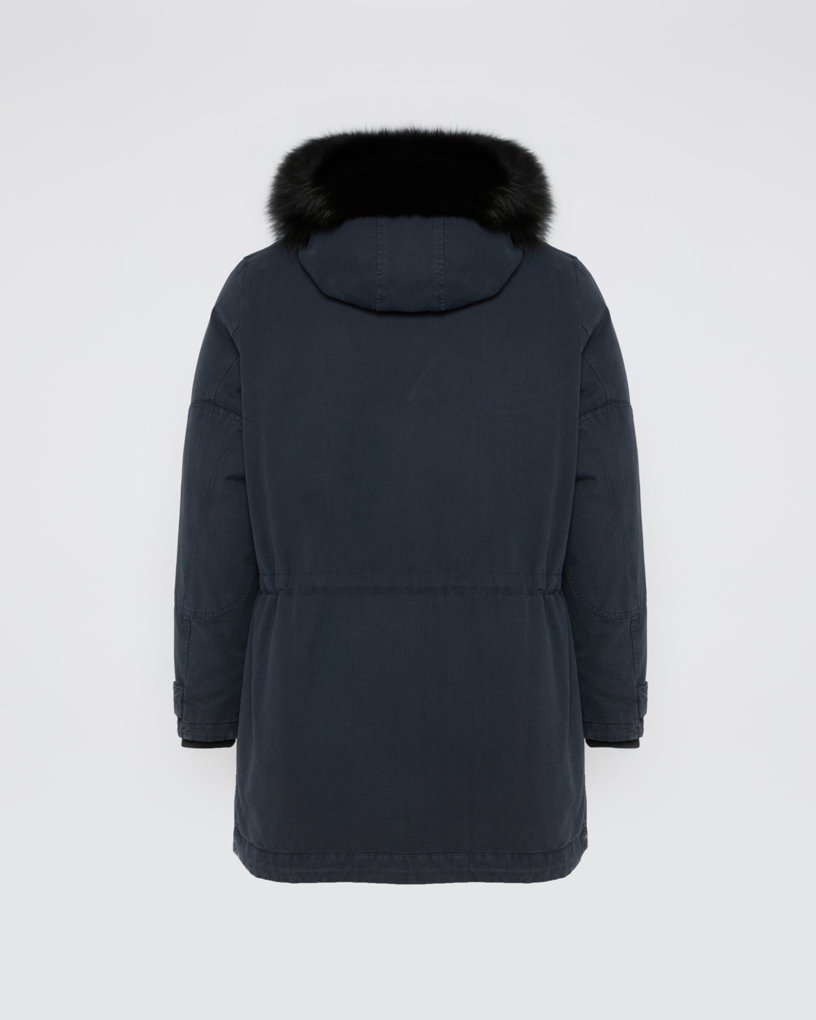 Black Friday 2025- Short hooded parka with fox fur