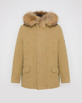 Short Parka with raccoon trim