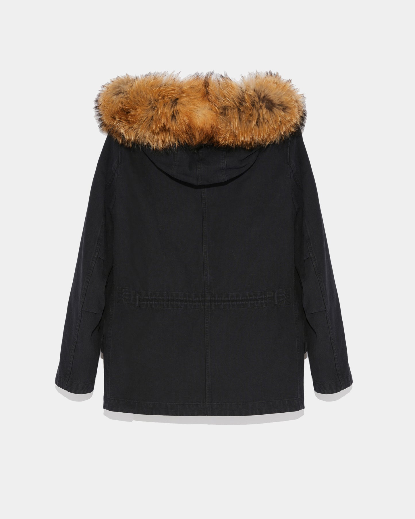 Black Friday 2025- Short Parka with raccoon trim