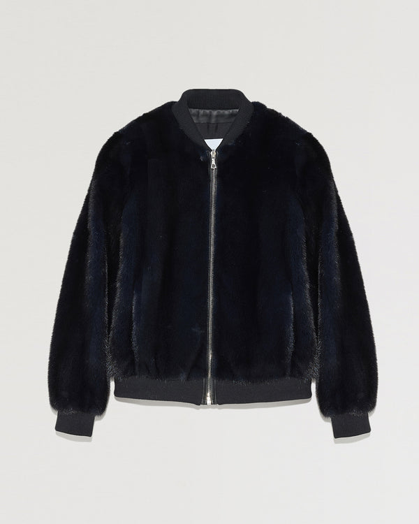 Bombers short mink fur jacket-Yves Salomon-Winter sale & boxing day