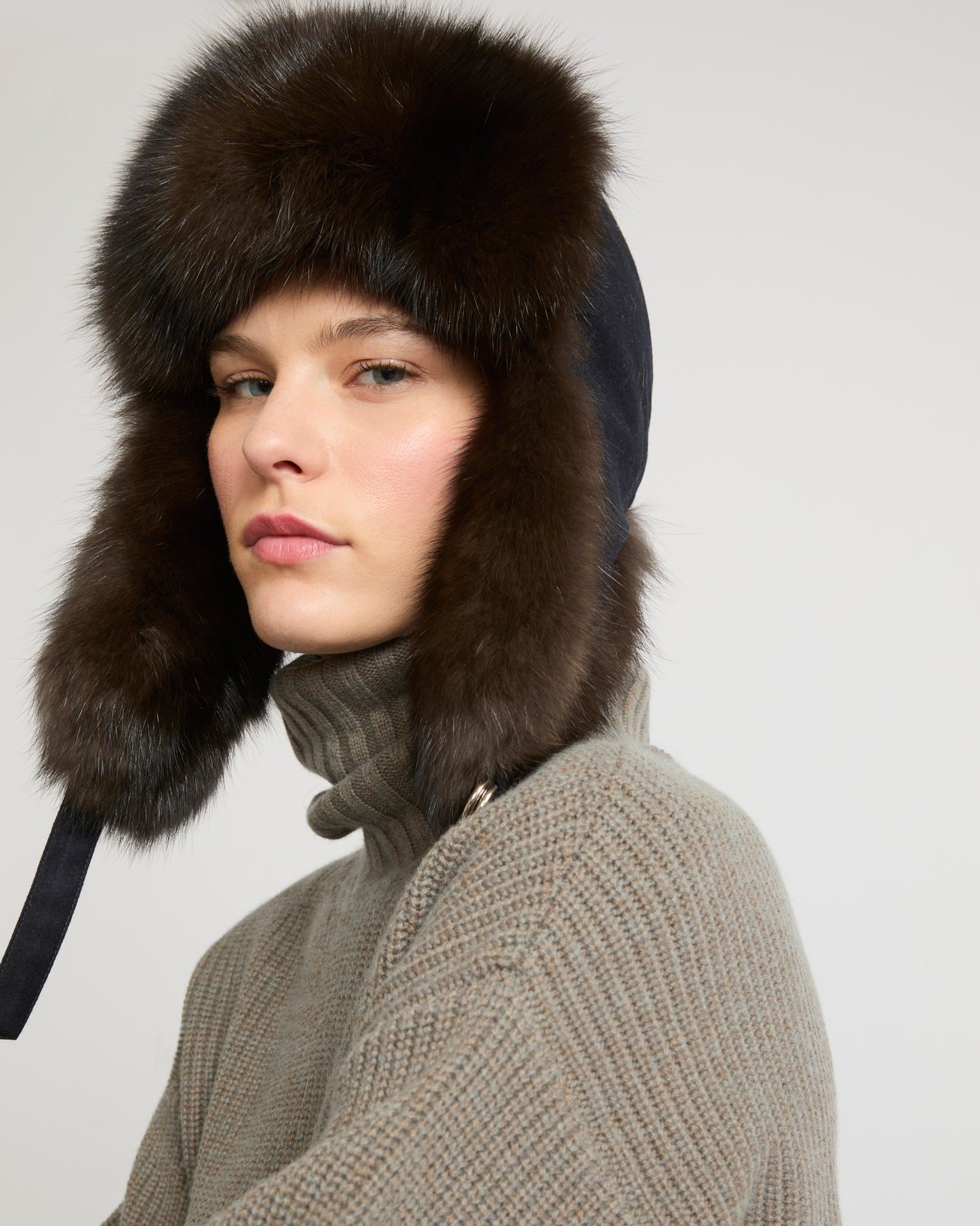 Cappello Pilota Aereo 100% Pelle Plota Trapper Cappello Avatore