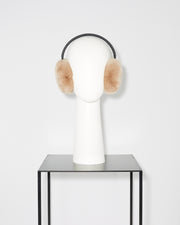 Earmuffs in Rex rabbit and lamb leather