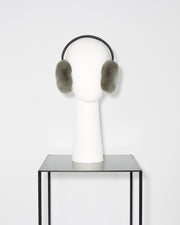 Earmuffs in Rex rabbit and lamb leather