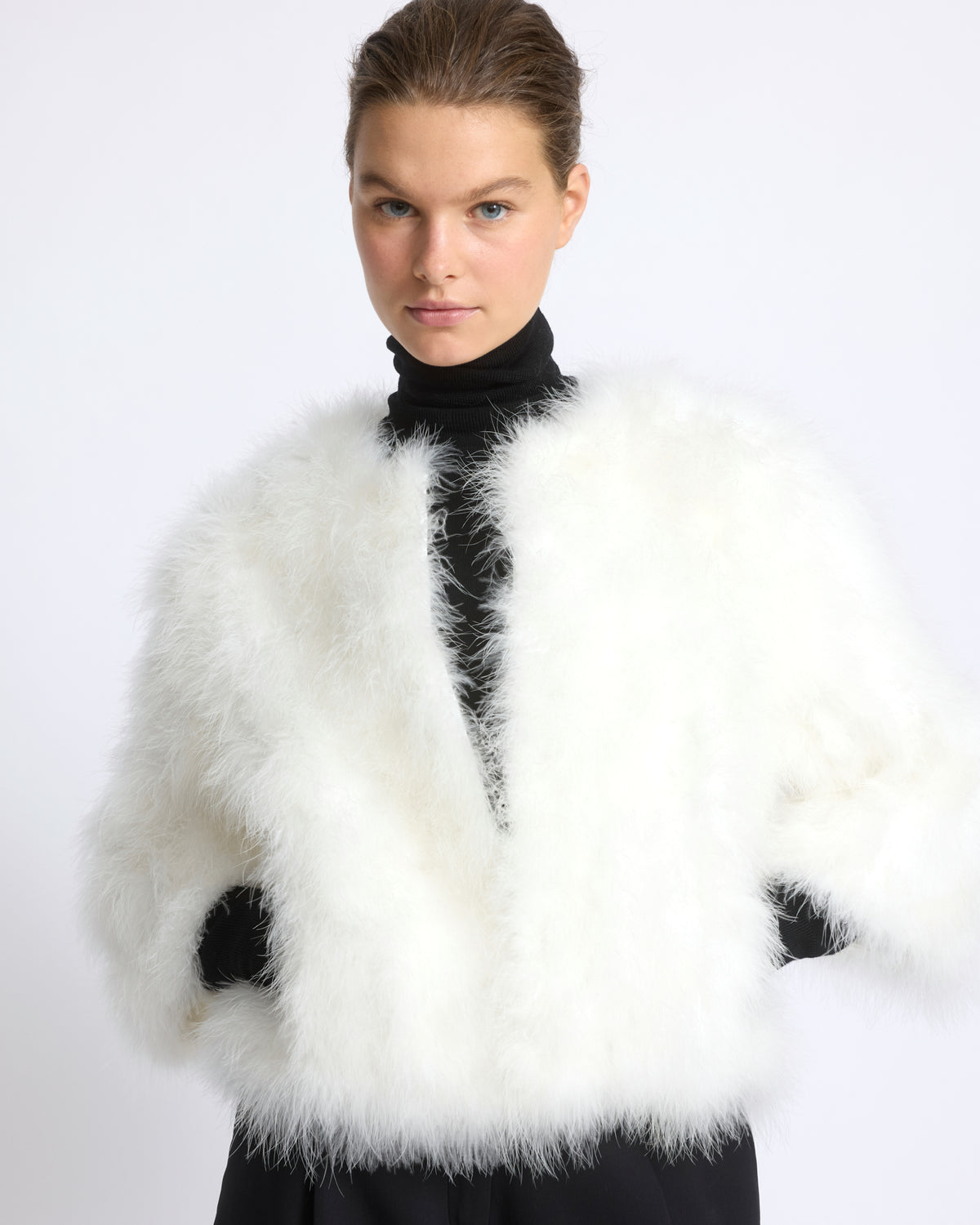 Short feather jacket - Yves Salomon - New Fall/Winter Collection