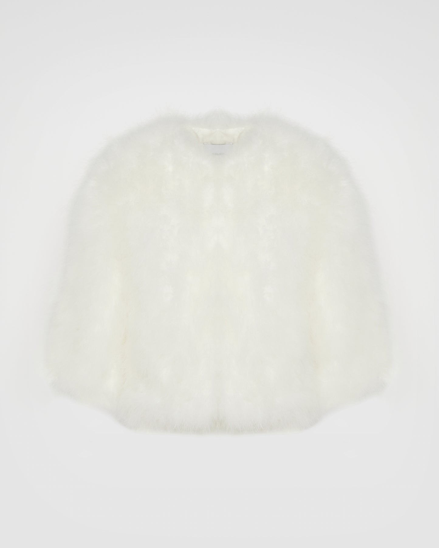 Short feather jacket
