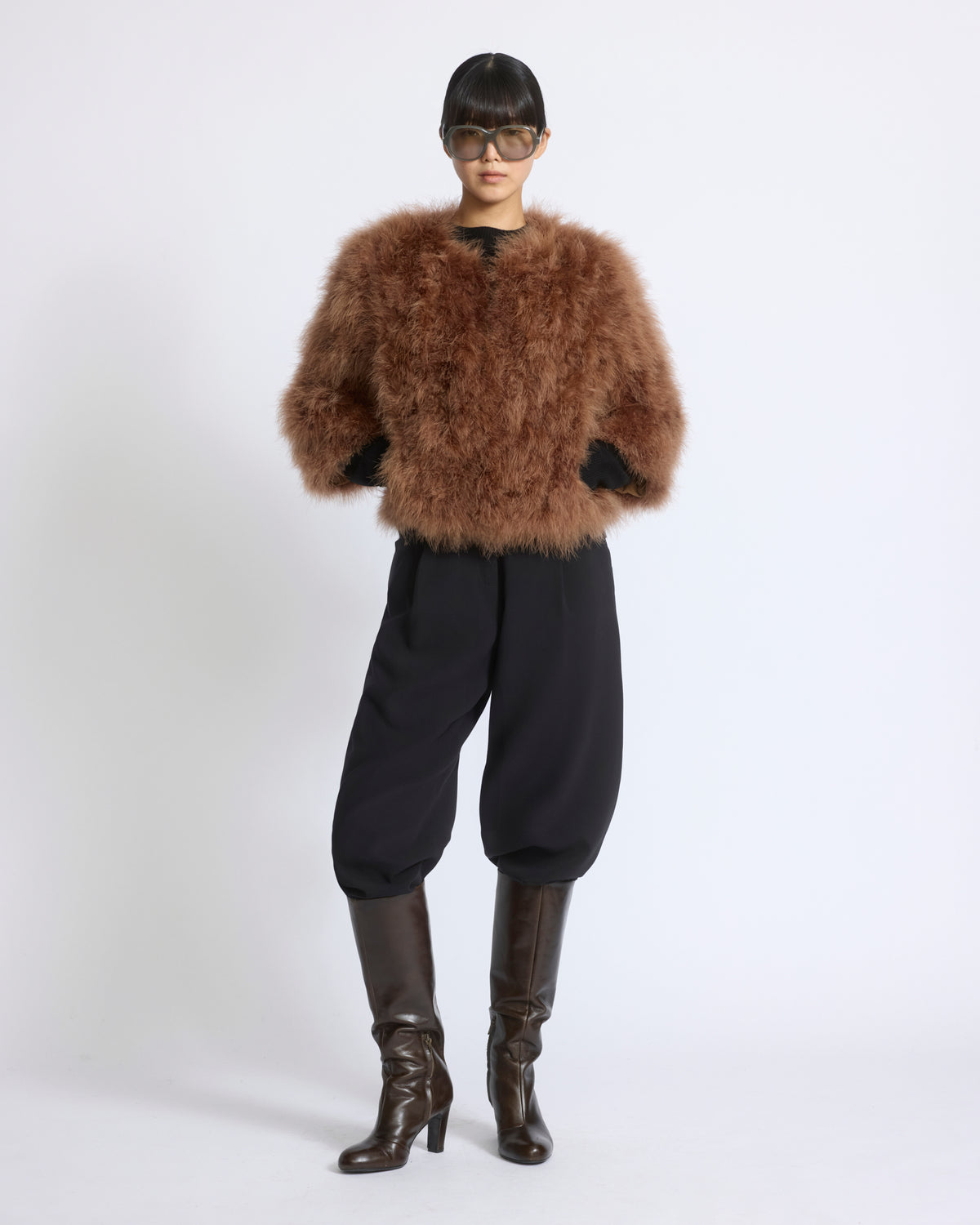 Short feather jacket - Yves Salomon - New Fall/Winter Collection