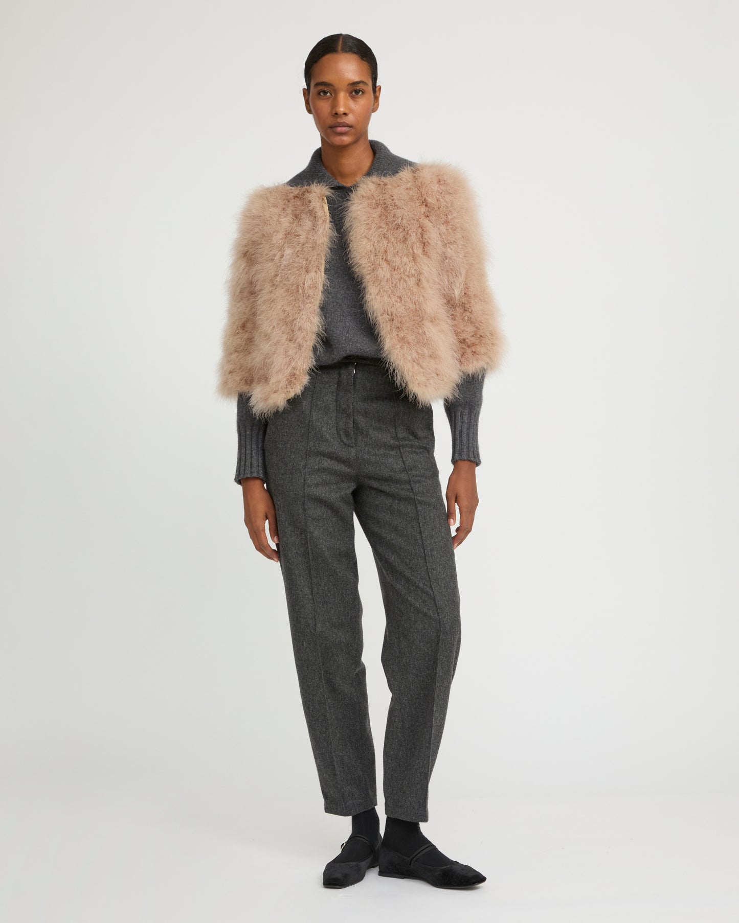 Short feather jacket -Yves Salomon