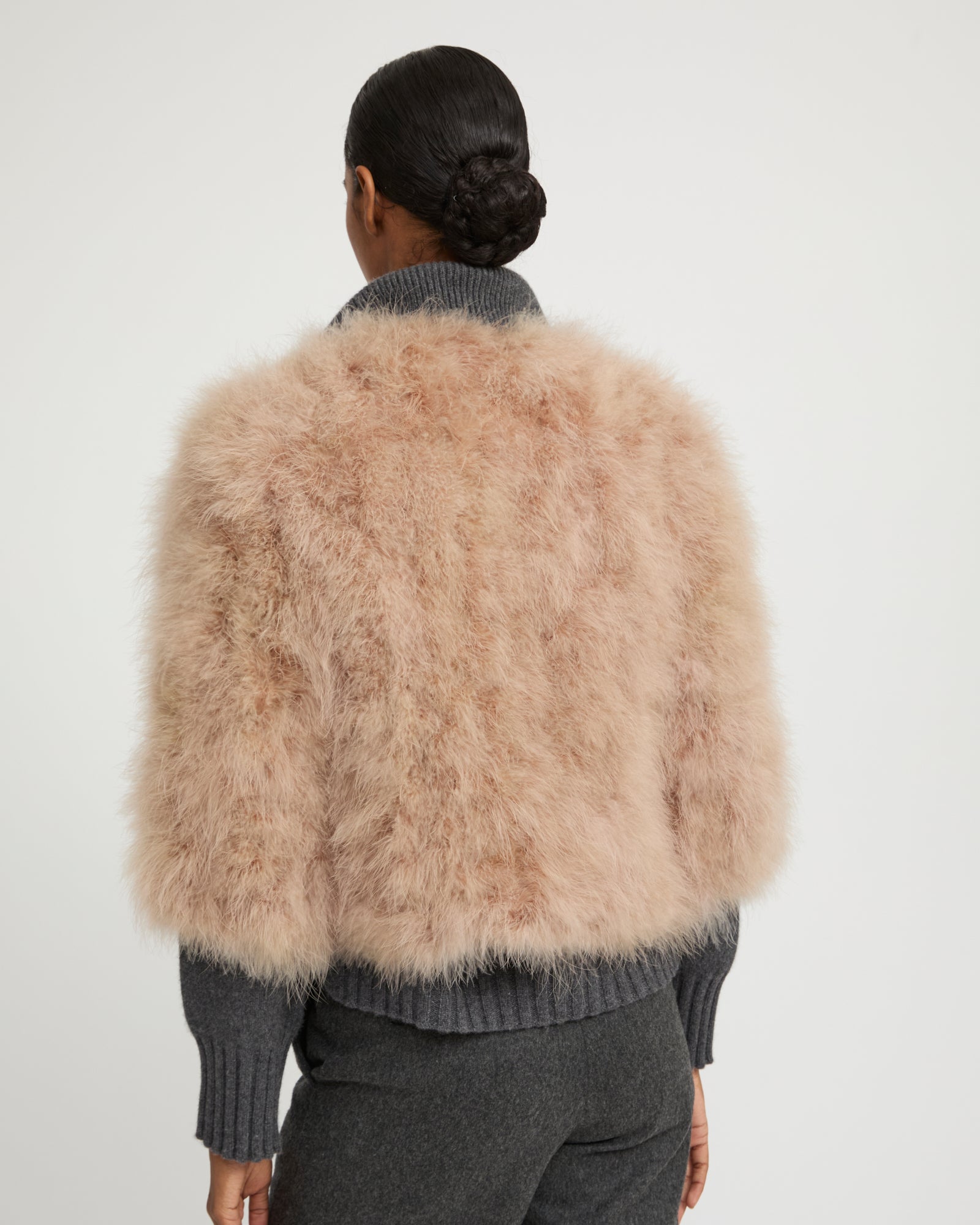 Short feather jacket -Yves Salomon
