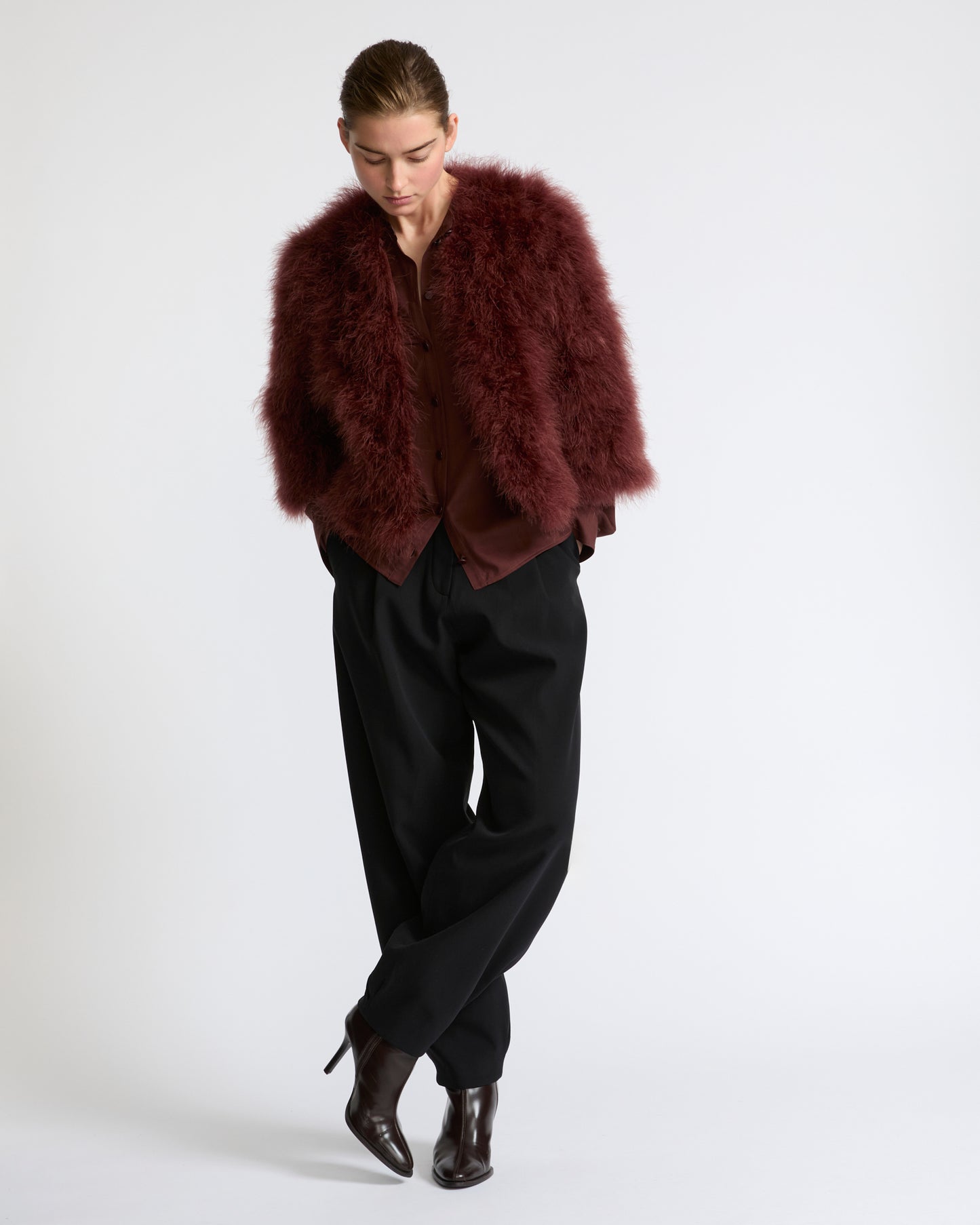 Short feather jacket - Yves Salomon - New Fall Winter Collection