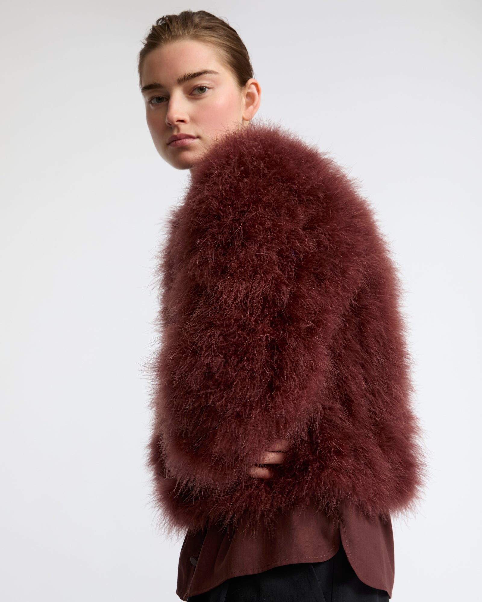 Short feather jacket - Yves Salomon - New Fall Winter Collection