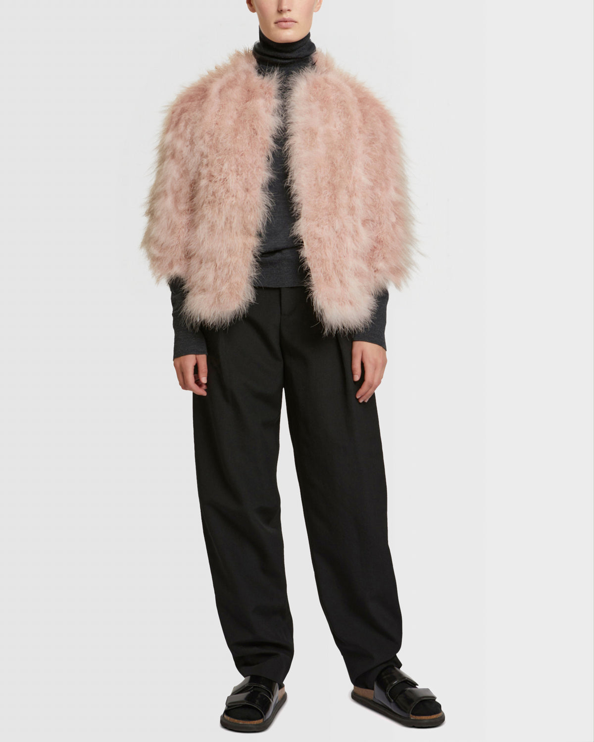 Short feather jacket -Yves Salomon